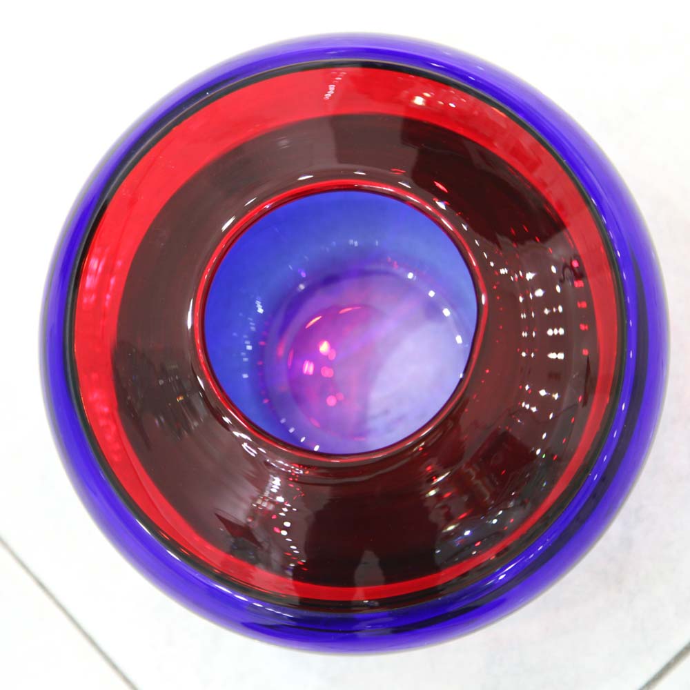 Collezione Sedimenti - Vaso Blu e Rosso