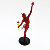 Red devil with rose - murano glass