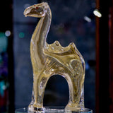 Camel Sculpture with Gold Leaf - Murano Glass