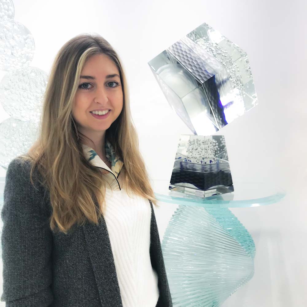 Cube en verre de Murano