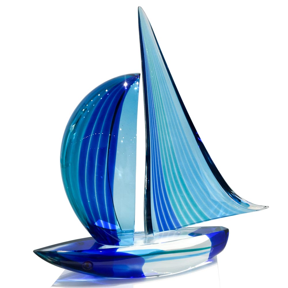 Sailboat - Spinnaker - Blu and green