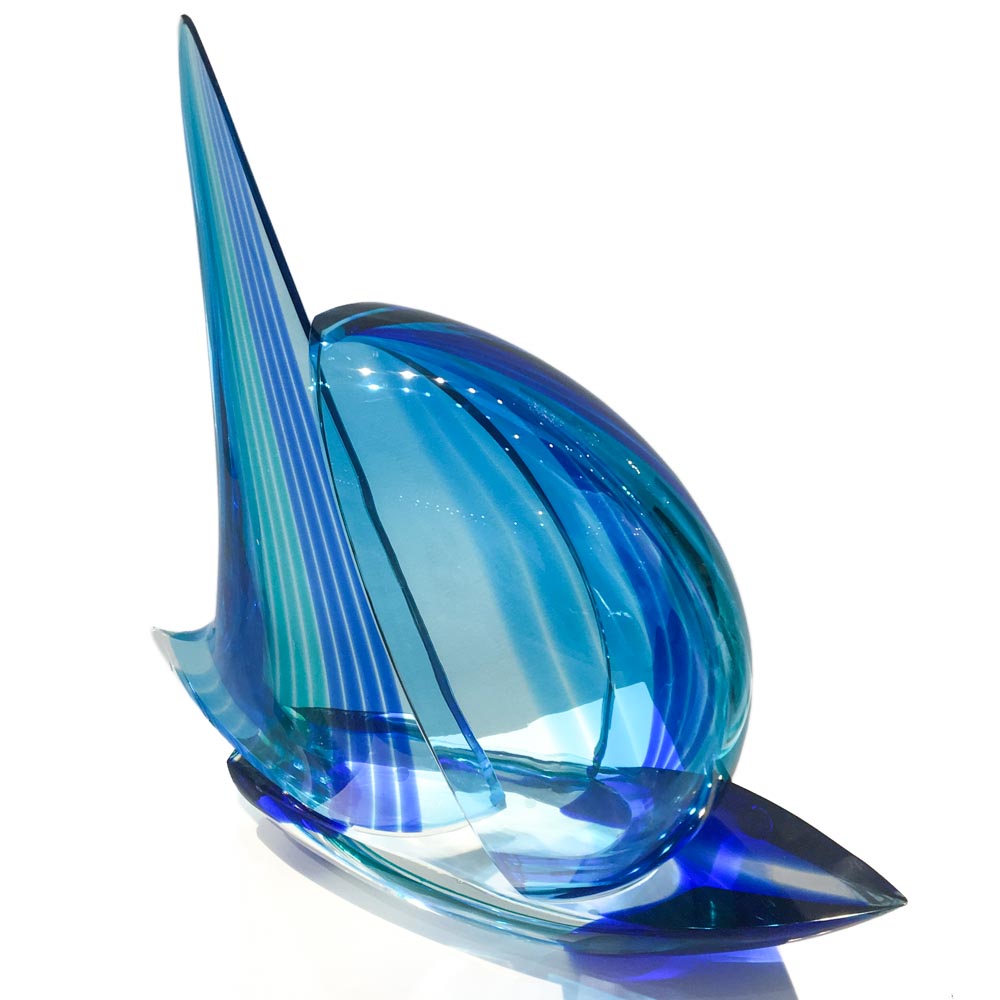 Sailboat - Spinnaker - Blu and green