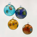 Colorful Christmas Balls - Set of 4