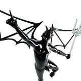 Black Devil with Wings and Trident - Murano Glass