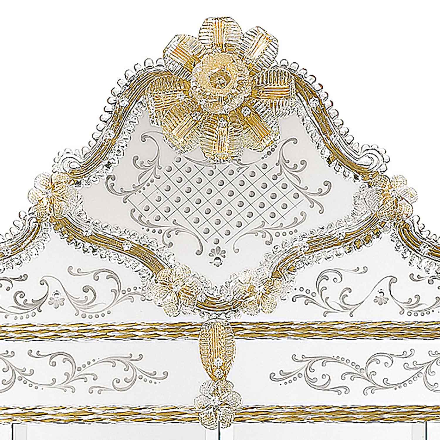 Miroir Cristal et Or Ligne '600 CASANOVA Art. 0400