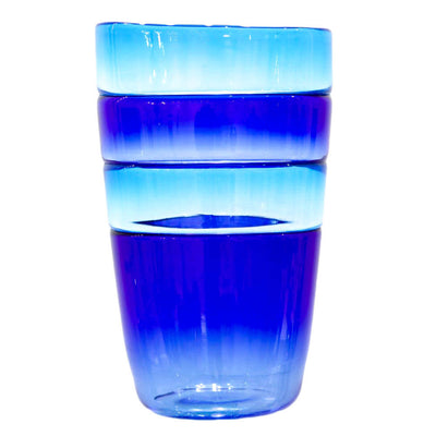 Sedimenti Collection - Aquamarine & blueVase B