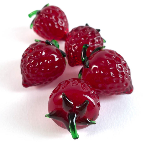 Glass strawberries Handmade Murano glass