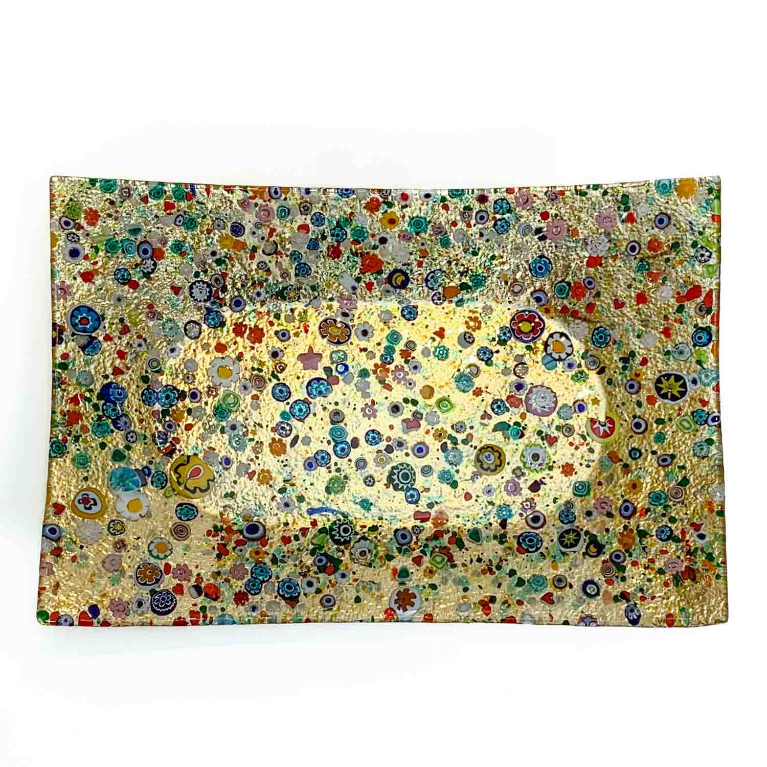 Centrotavola rettangolare con Murrine - Collezione Vienna