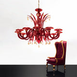 Iris 5 lights chandelier- Murano Glass Lighting
