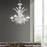 Iris 5 lights chandelier- Murano Glass Lighting
