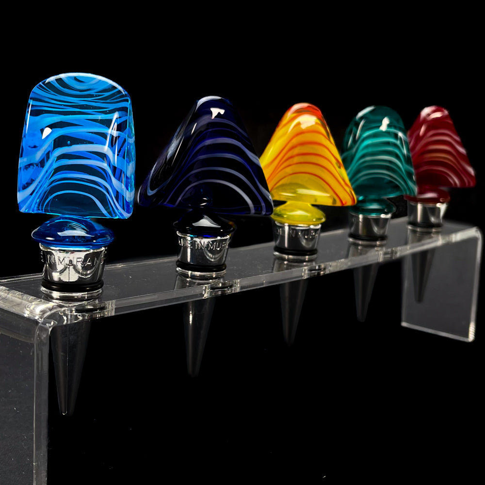 Cone Lollipop - Wine Champagne Stopper - Murano Glass - Tableware