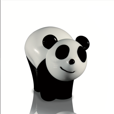 Panda sorridente