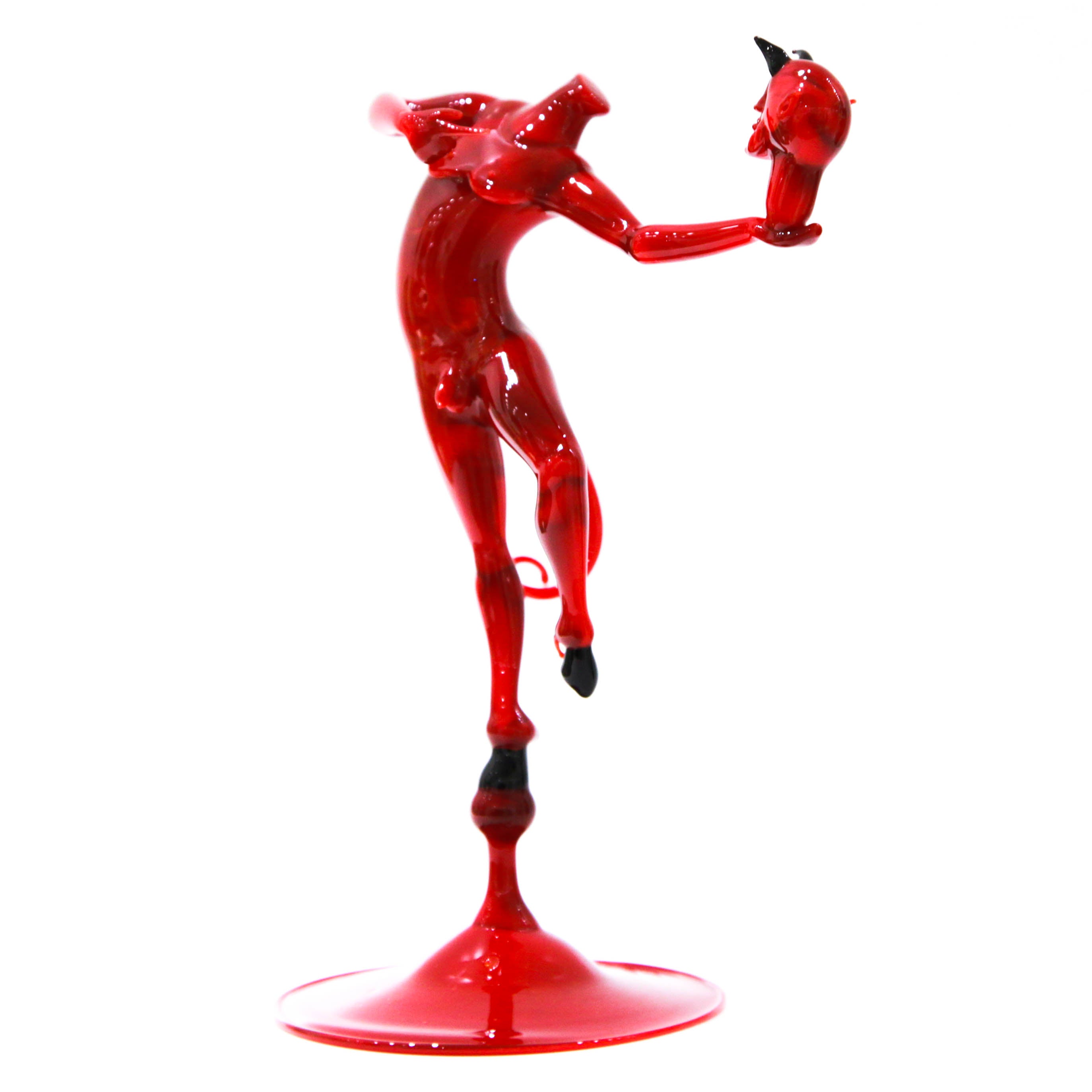 Beheaded devil - murano glass