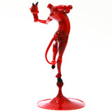 Diavolo rosso decapitato - vetro di murano