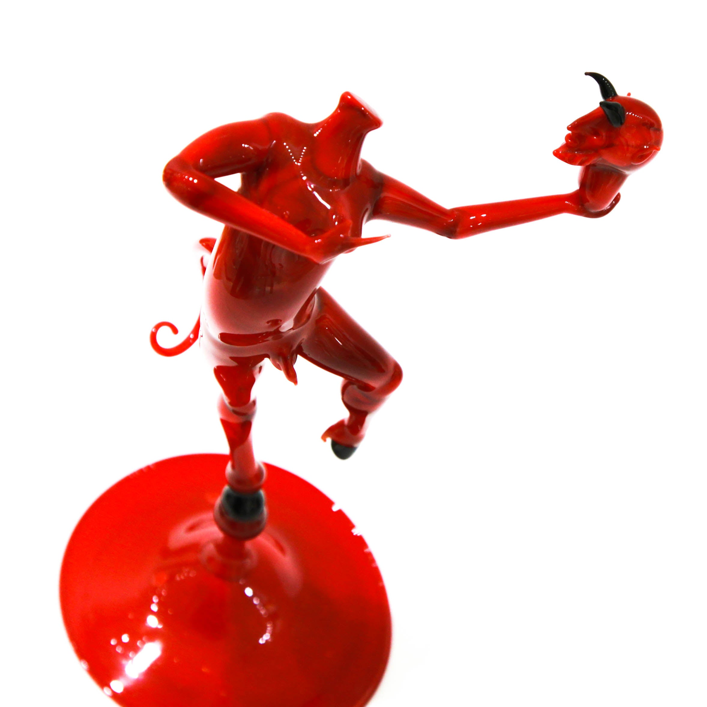 Beheaded devil - murano glass