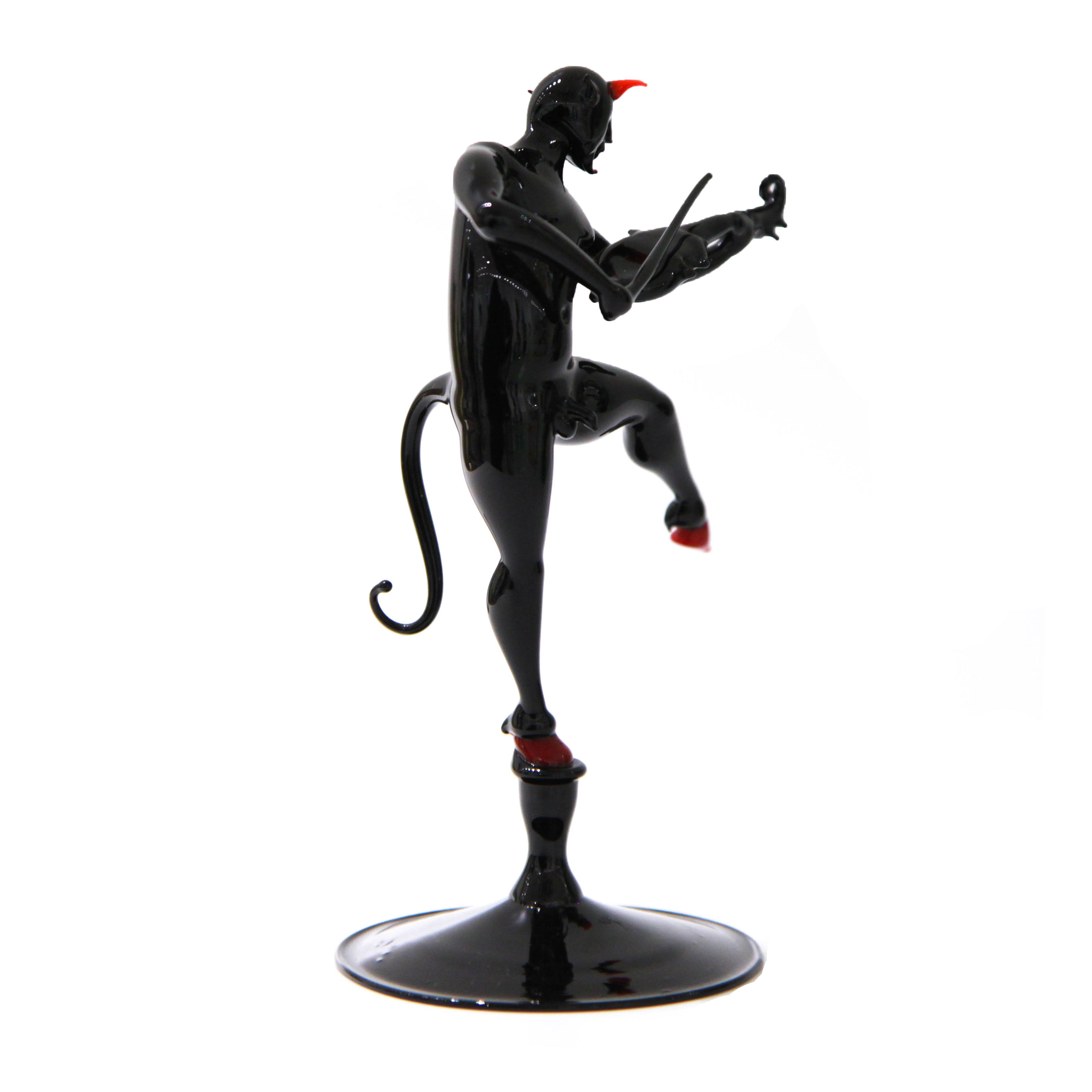 Paganini Devil with violin - Murano Glass