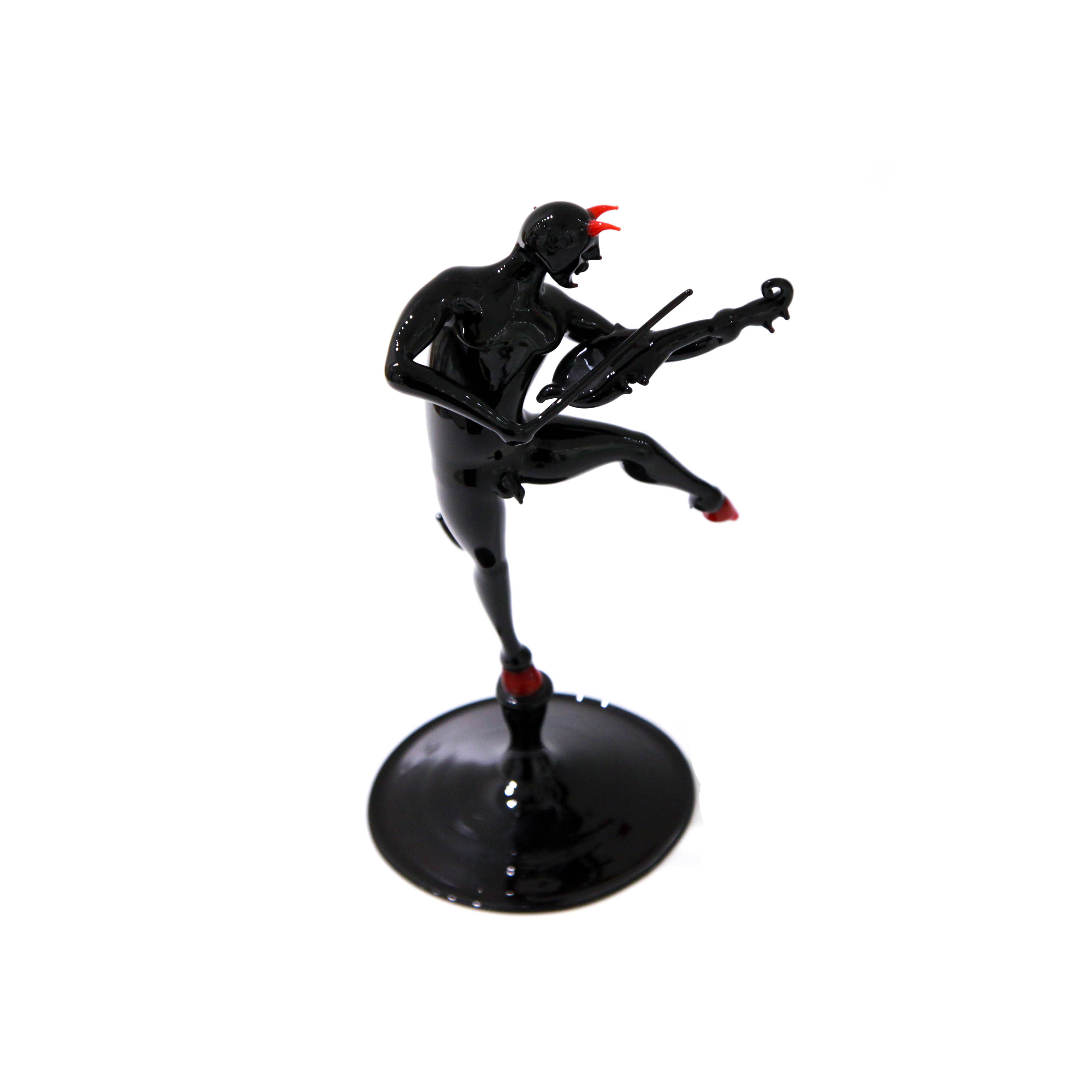 Paganini Devil with violin - Murano Glass