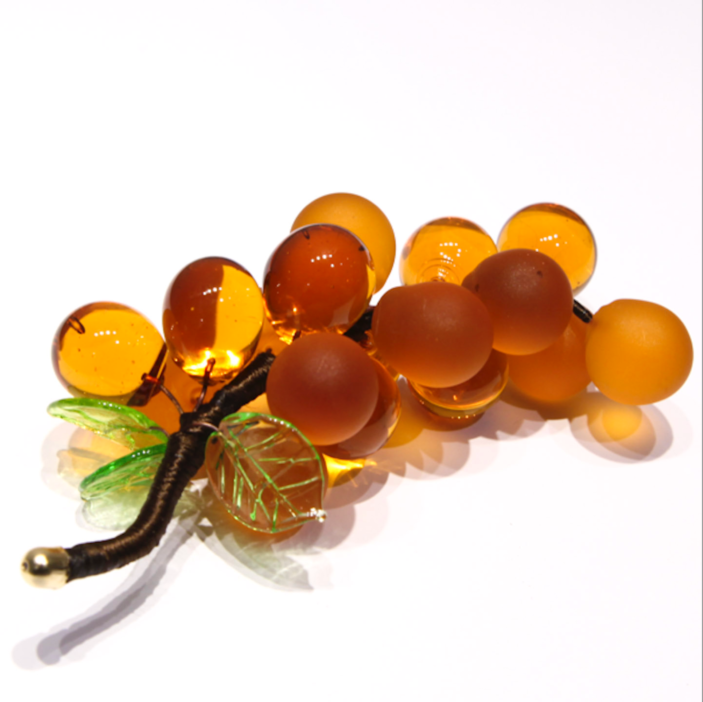 Murano Glass Grapes - Set of 15 pcs