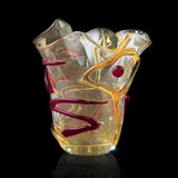 Schizzo Collection - Gold 'Fazzoletto' Vase