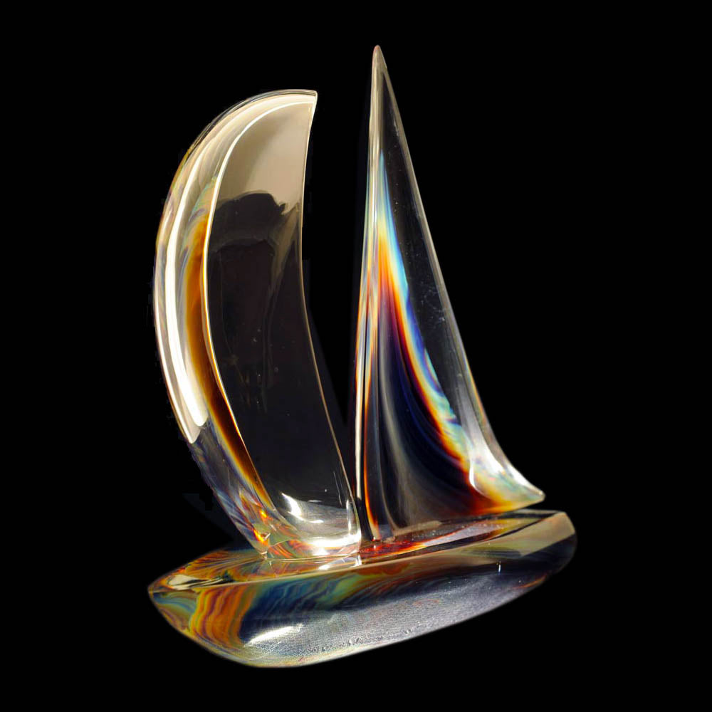 Calcédoine Voilier Calcédoine - Verre de Murano