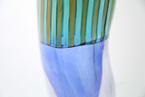Green stripes vase