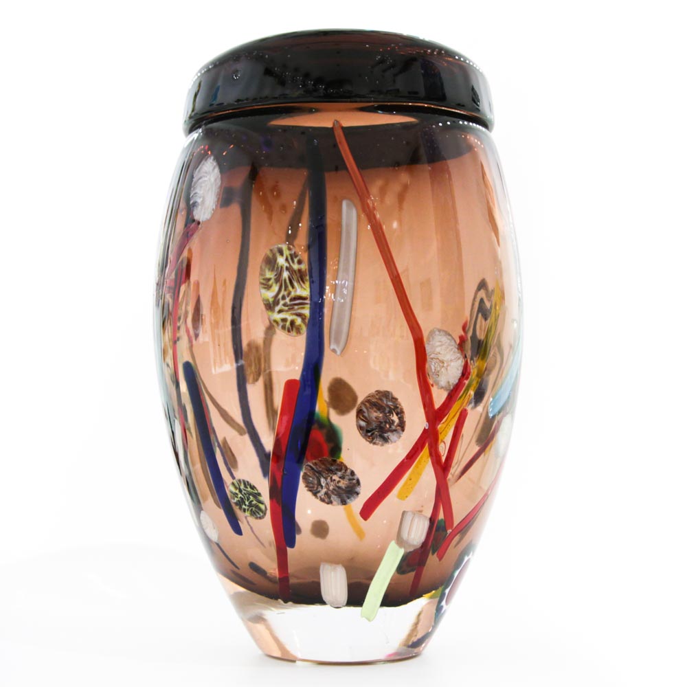 Mirò Glass vase - Ametyst