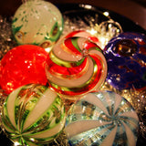 Christmas Glass bauble - Six colors selection