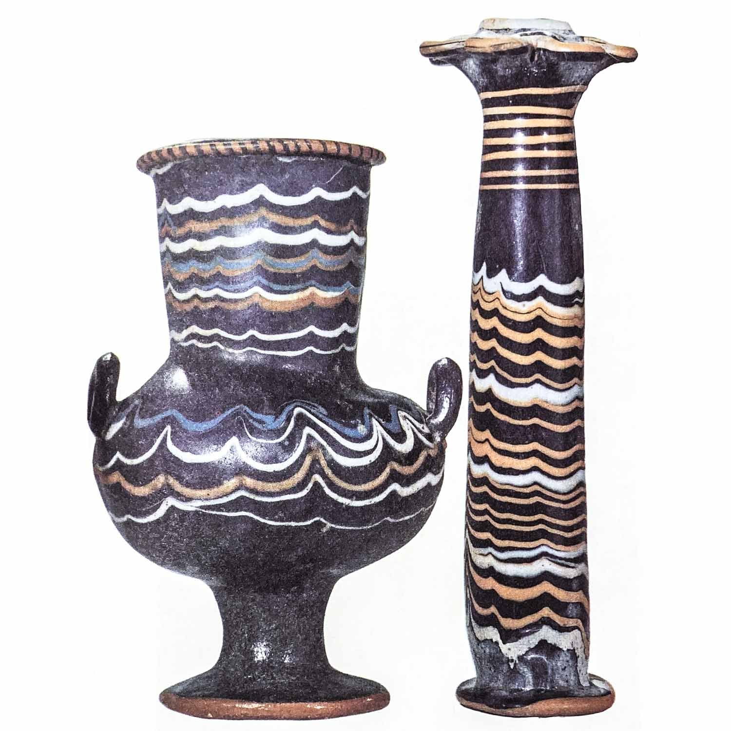 core-made unguent jars Egypt under the eighteenth and Nineteent Dynasties
