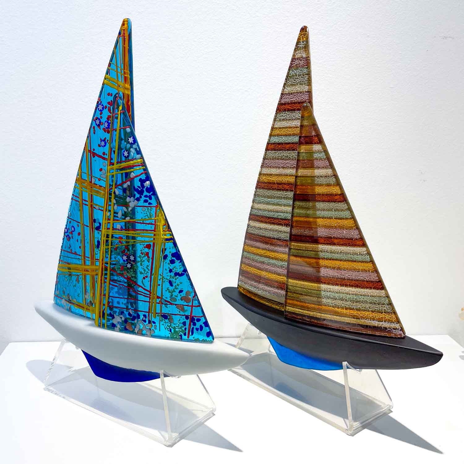 Masterpiece Murano Glass - Sailboats to Adorn Your Space