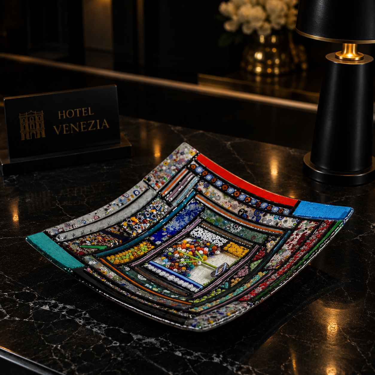 Mandala centerpiece - Murano Glass