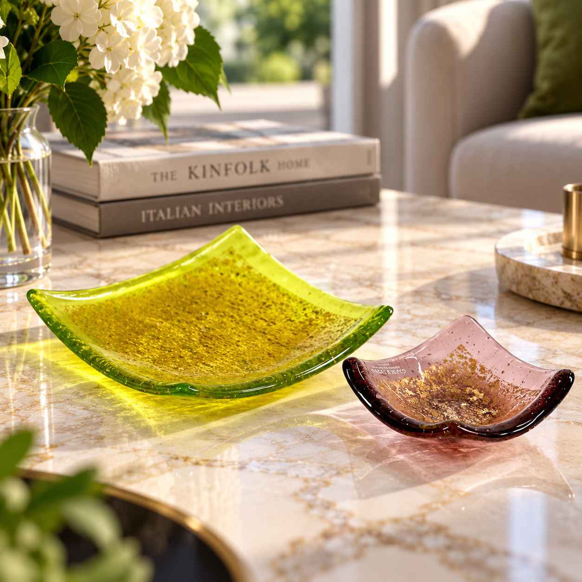 Aurea centerpiece - Murano Glass
