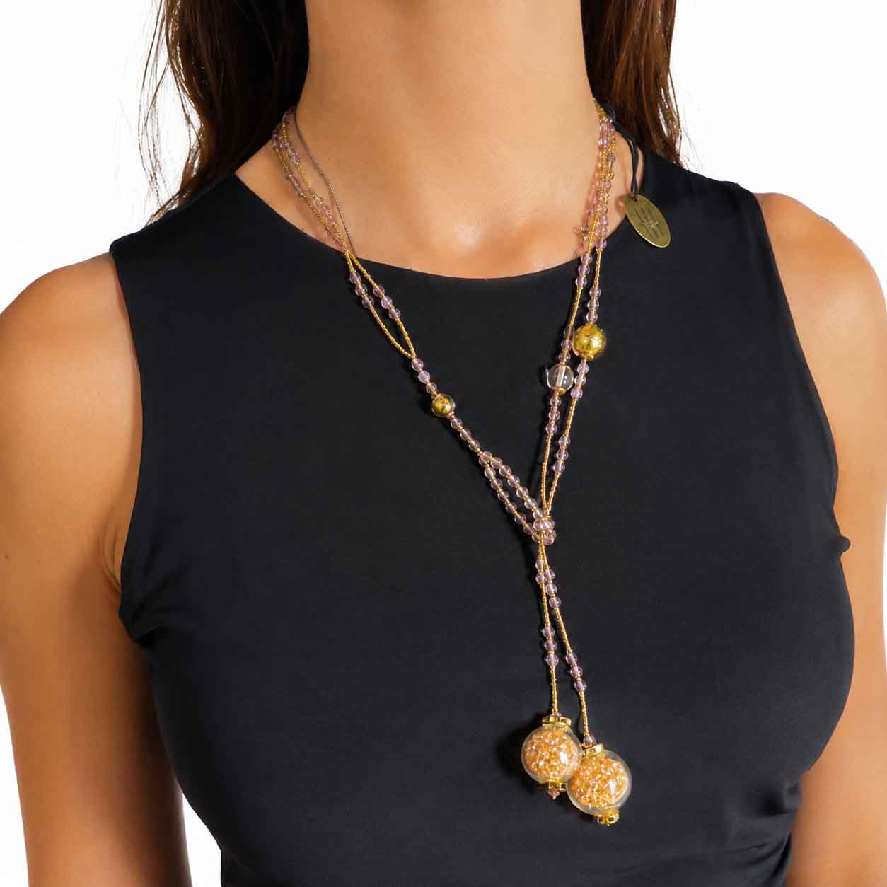 Sunshine Necklace - Murano Glass