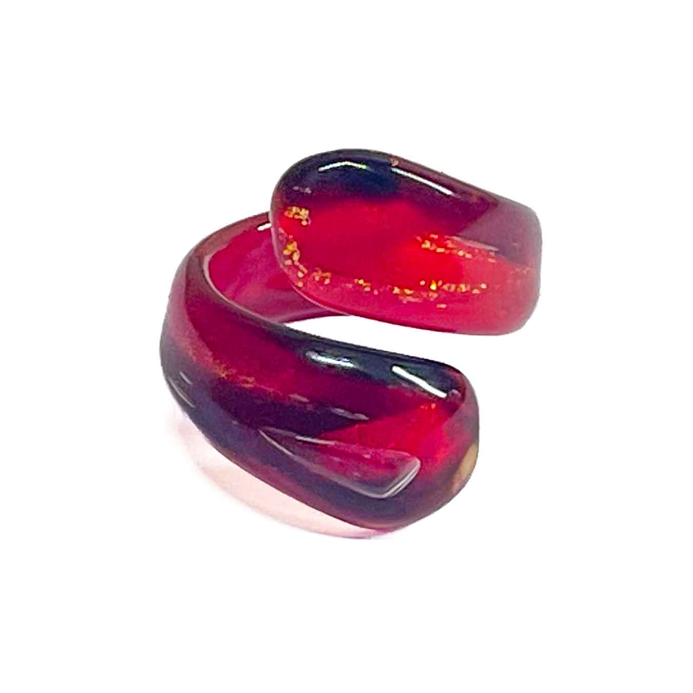 Red Ring Handmade Medusa - Murano Glass