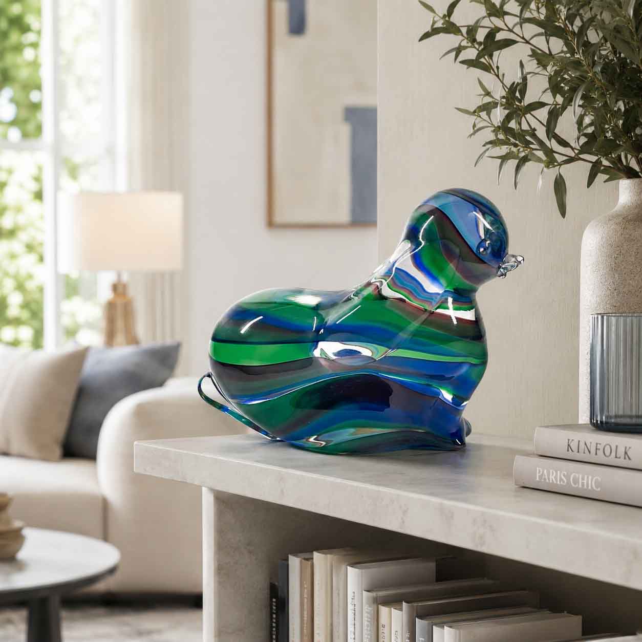 Multicolor Glass Dog