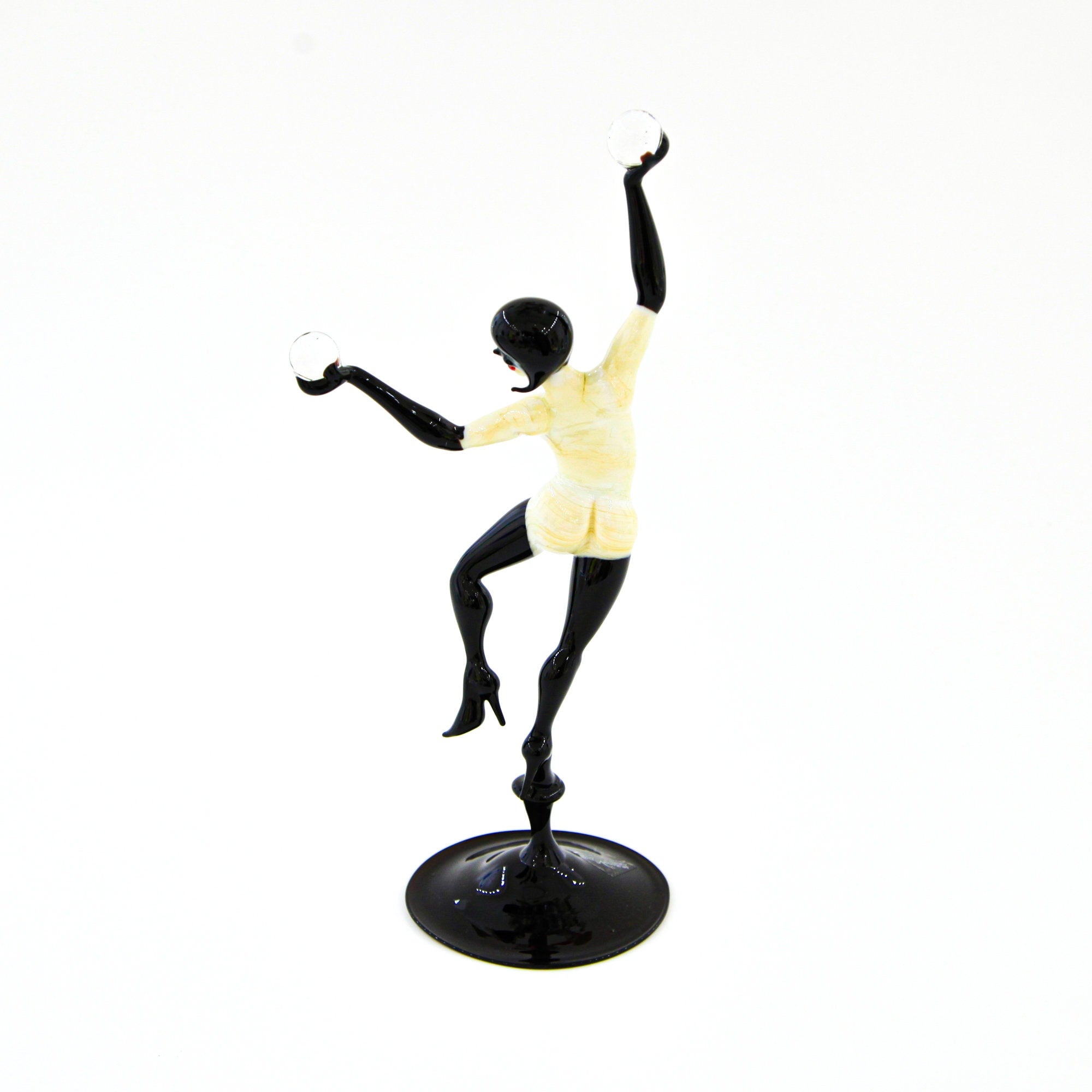 Burlesque Woman with Magic Balls Big Size - Murano Glass