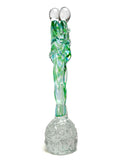 Lovers Sculptures Green and Crystal