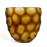 Amber Pavone Vase - Murano Glass