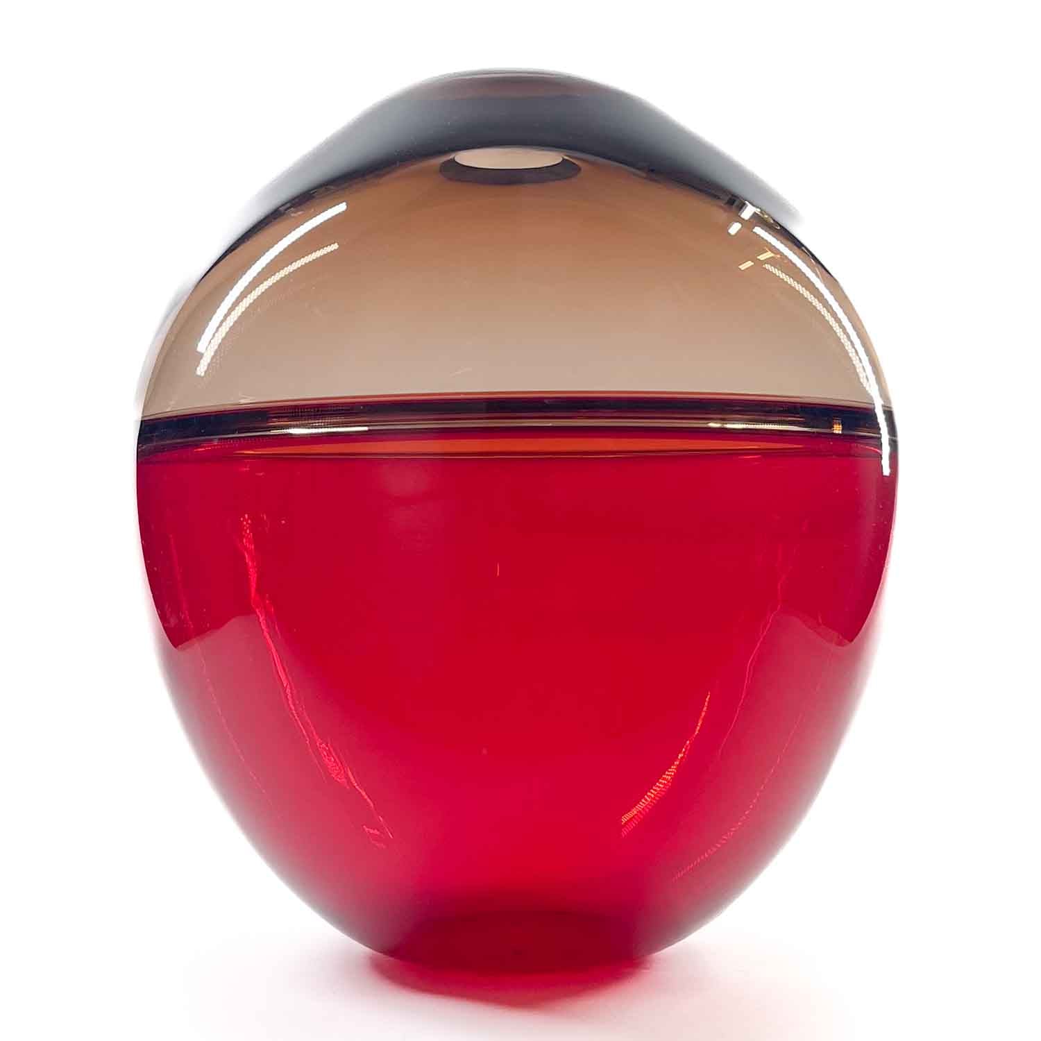 Saturno vase - red and ametyst - Murano Glass