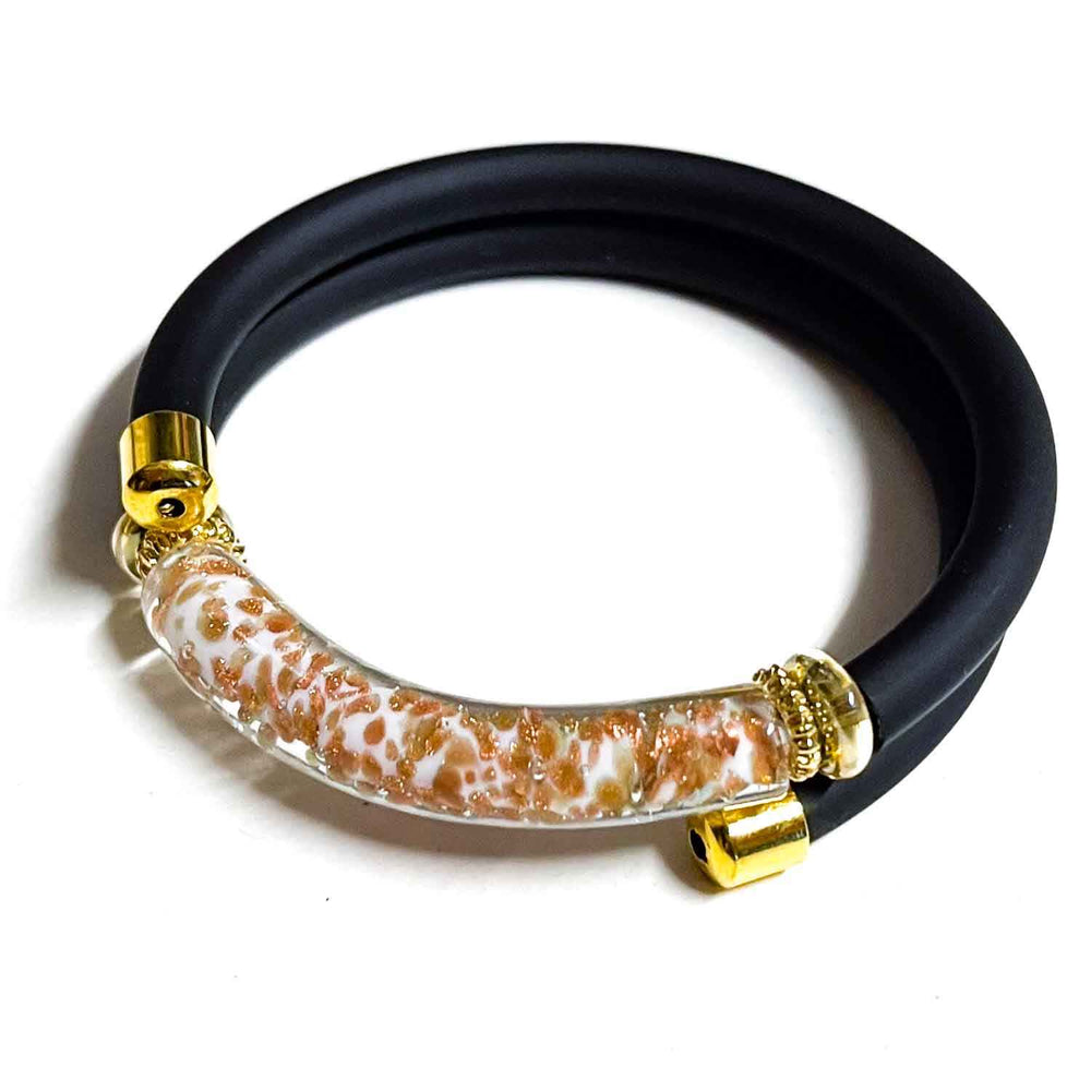 Bague En Verre De Murano Original - Pièce Unique Faite Main, Taille 18, Multicolore, Italie