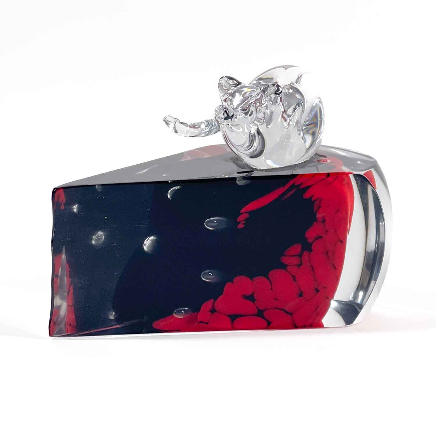 Mouse & cheese - Murano Glass