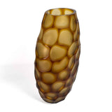 Amber Pavone Vase - Murano Glass
