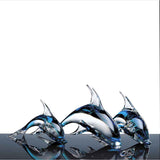 Blue Dolphin - Murano Crystal