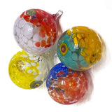 Glass Christmas bauble with Murrine - Set of 4