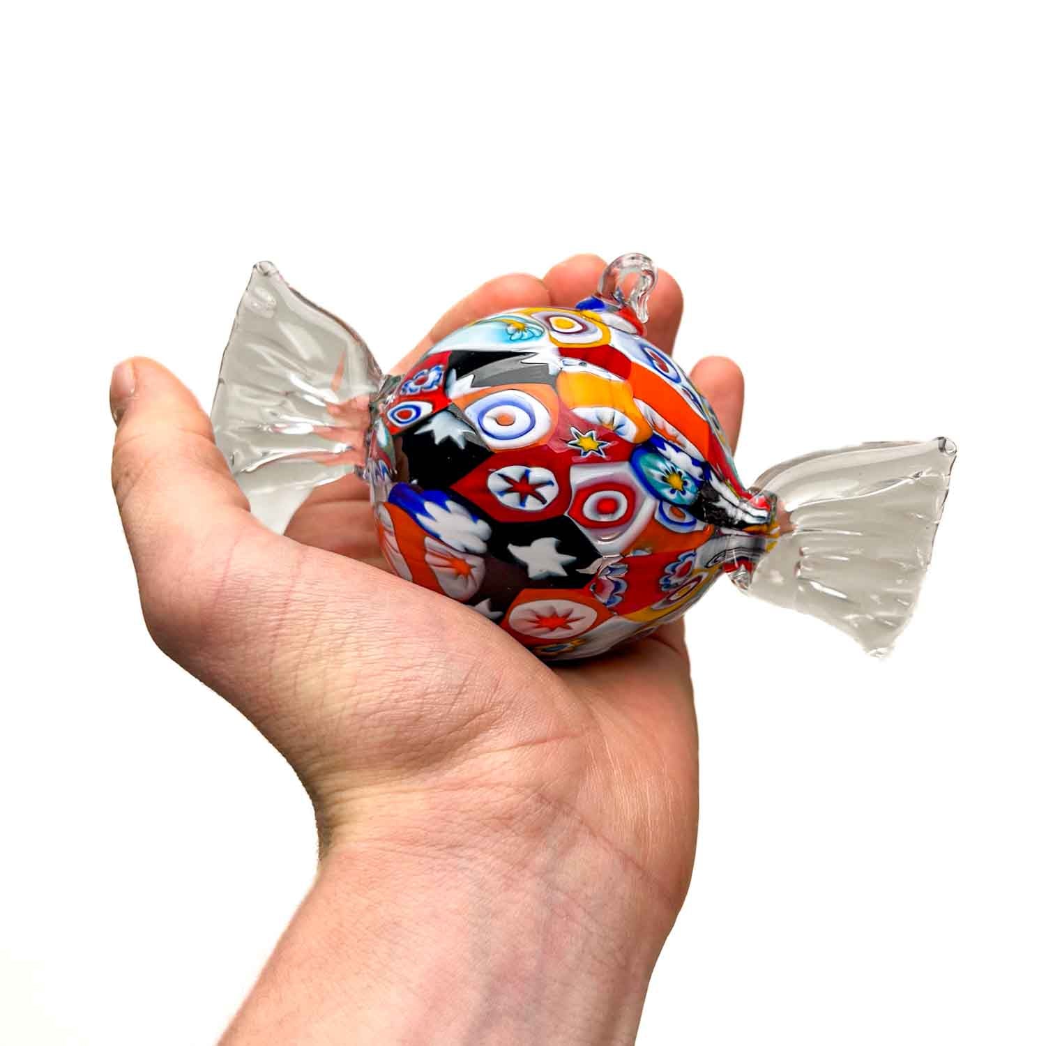 Candy Glass Christmas Ball- set of four