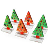 Set of 6 Glass Christmas Tree - placeholders