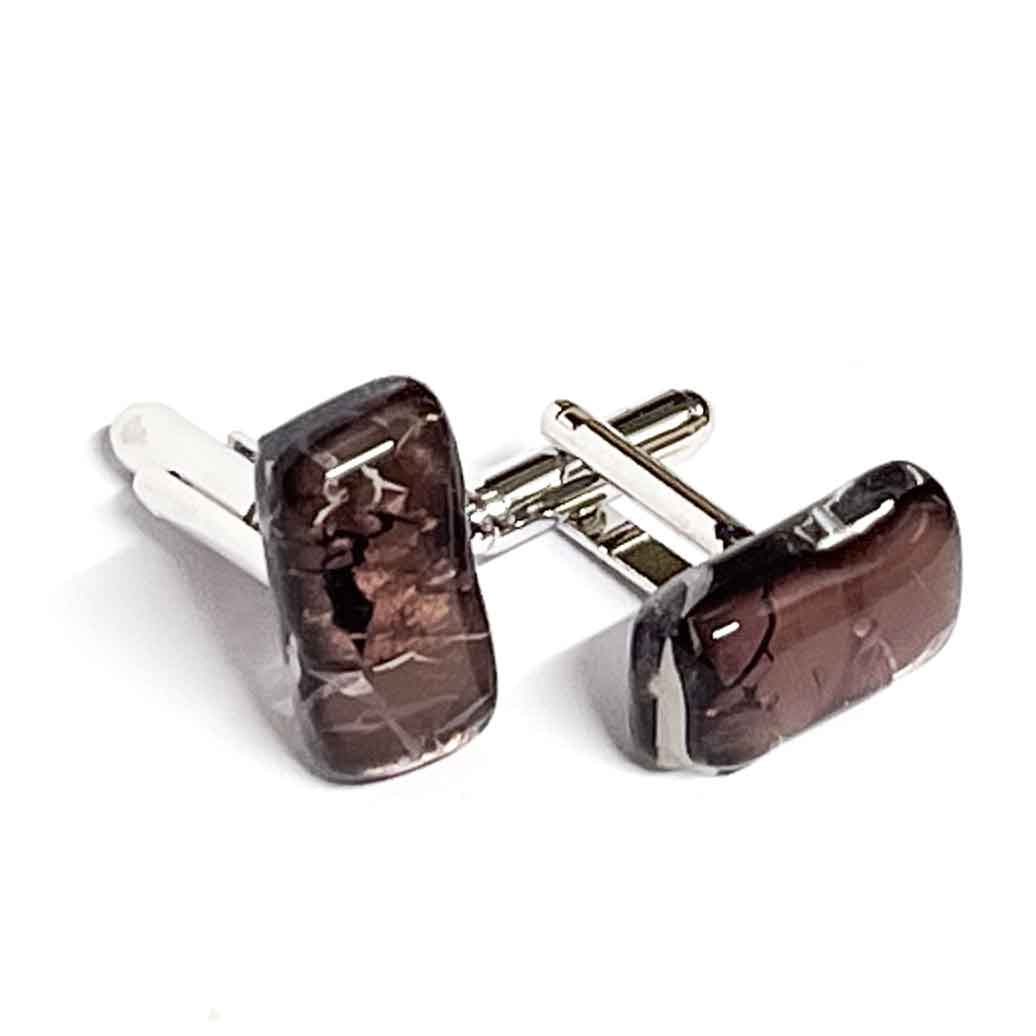 Rectangular Cufflinks | Murano Glass Cufflinks | Gifts For Man |