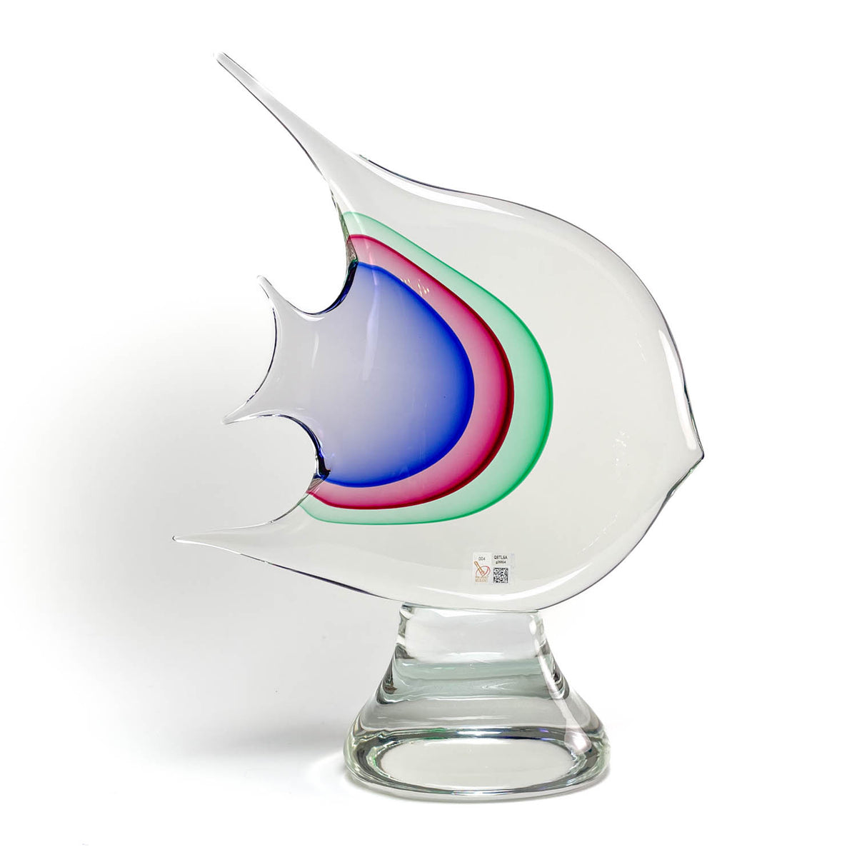 Vase En Verre Soufflé à La Main Style Murano - Multicolore, 12 Cm - Neuf, Italie