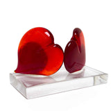 Heart paperweight composition