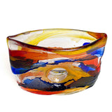 Hurricane Blown Vase Murano Glass with Hole - Murano Glass