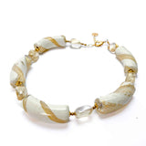 White necklace - Murano Glass